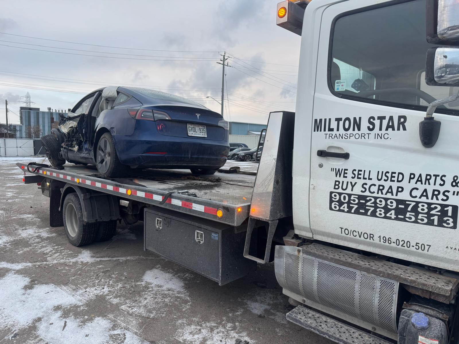 Milton Star Transport tow truck recovery